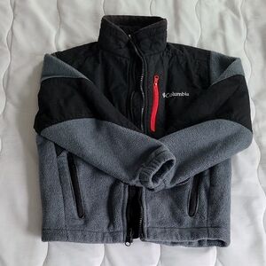 Columbia Black and Gray Fleece Jacket